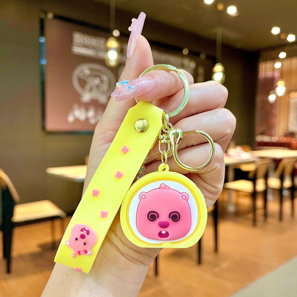 Kirby Second Gen Keychain: Cute Cartoon Figure for Backpacks & Gifts