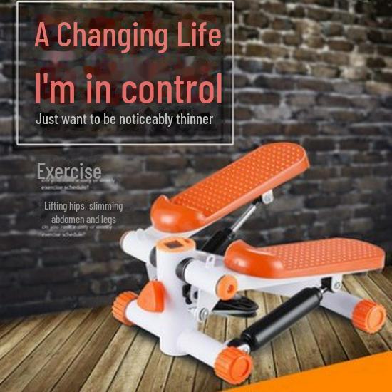 Silent Hydraulic Pedal Stepper, Installation-Free Home Fitness and Waist Twisting Exercise Machine