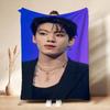 Moody Portrait Idol Pattern Blanket Machine Washable Fleece Blanket For Living Room Sofa Bedroom Bed Lightweight Home Decor Great Holiday Gift