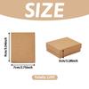 12pcs Kraft Cotton Filled Cardboard Paper Jewelry Set Boxes for Ring Necklace Earring with Sponge Inside Rectangle Tan 9x7x3cm