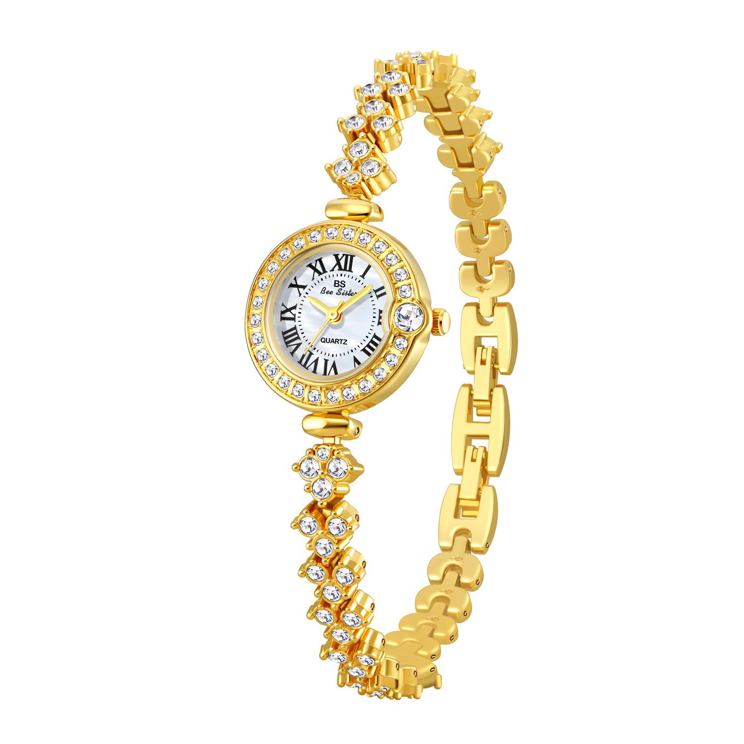 

W0023 Модный браслет Женские часы Легкая роскошь Инкрустированные бриллиантами Кварцевые часы Легкие роскошные часы Подарочные часы для женщины