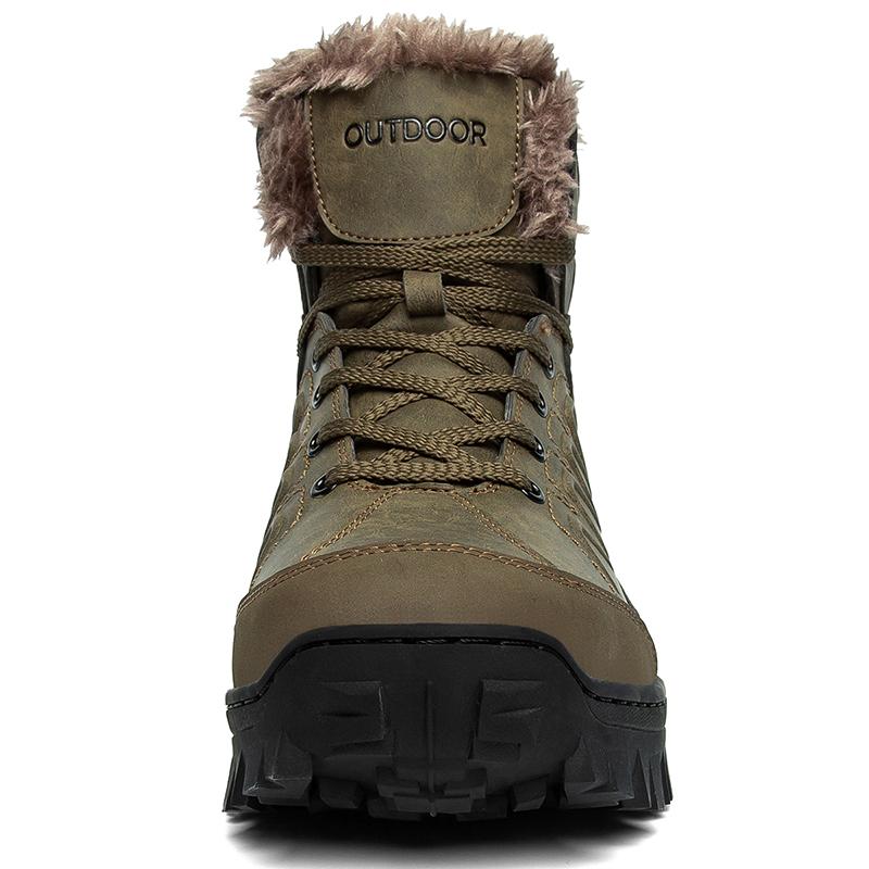 Größe 40- 48 Winter Schneestiefel Herren Wasserdicht Outdoor Herrenstiefel Russischer Stil Stiefeletten für Herren Schneestiefel