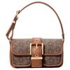 Colby Signature Logo Print Coated Canvas Hand Shoulder Bag Mini Women's Leather Brown