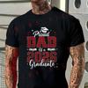 Men's Senior Dad 2026 Graduation Proud Dad Of A 2026 Graduate Motorcycle Tshirt Short Sleeve