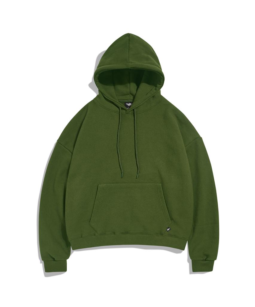 Urban Straight Crop Hoodie Khaki Fht900C