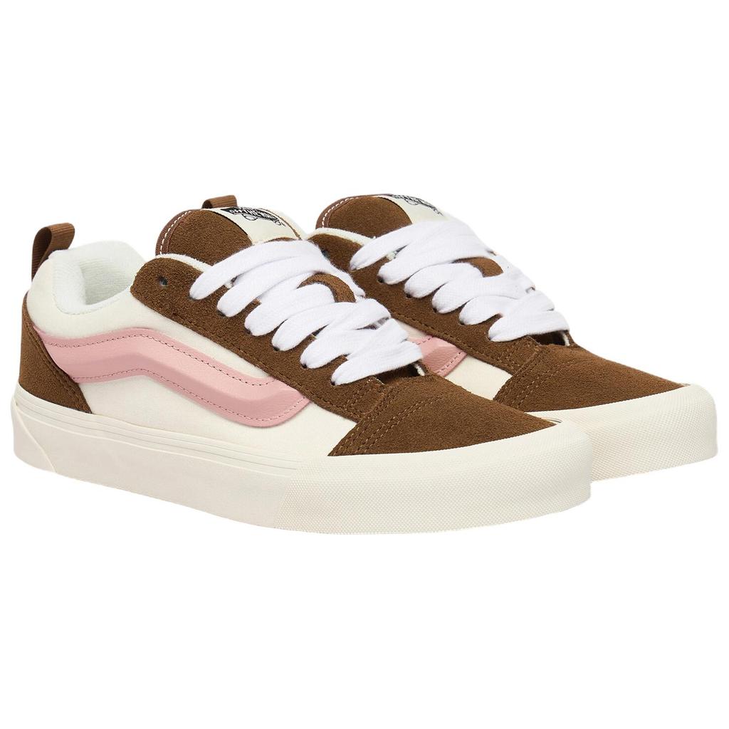 Vans Knu Skool Suede Leather Comfortable Versatile Low-Top Skate Shoes Women sneaker Beige VN000D6Z3N11