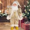 Christmas Standing Santa Claus Figurine Dolls, Cute Xmas Decor Ornaments, Tabletop Fireplace Office Indoor Home Party Decorations