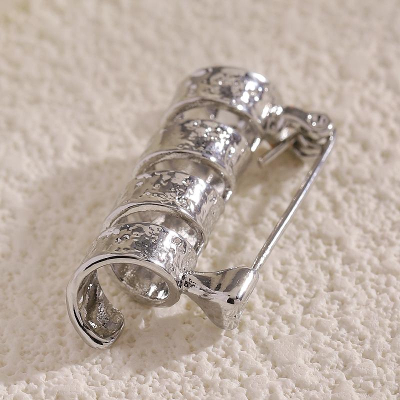 Vase Frame Dried Flower Necklace Brooch Creative Miniature Vase Pendant Clavicle Chain Dried Flower Necklace Jewelry Accessories