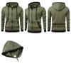 Men's Slim Fit Color Block Hooded Zip Sweatshirt Jacket for Spring/Autumn