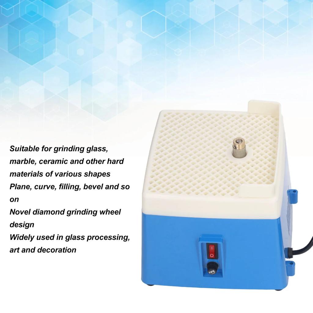 Stained Glass Grinder Mini Stained Glass Kit Mini Portable Stained Glass Grinder Glass Art Grinding Tool Blue 4200r/min