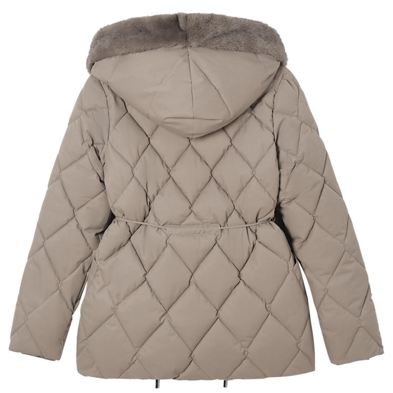 Mode Damen Wintermäntel Kapuzen Elegant Dick Warm Winterparkas Damenjacke