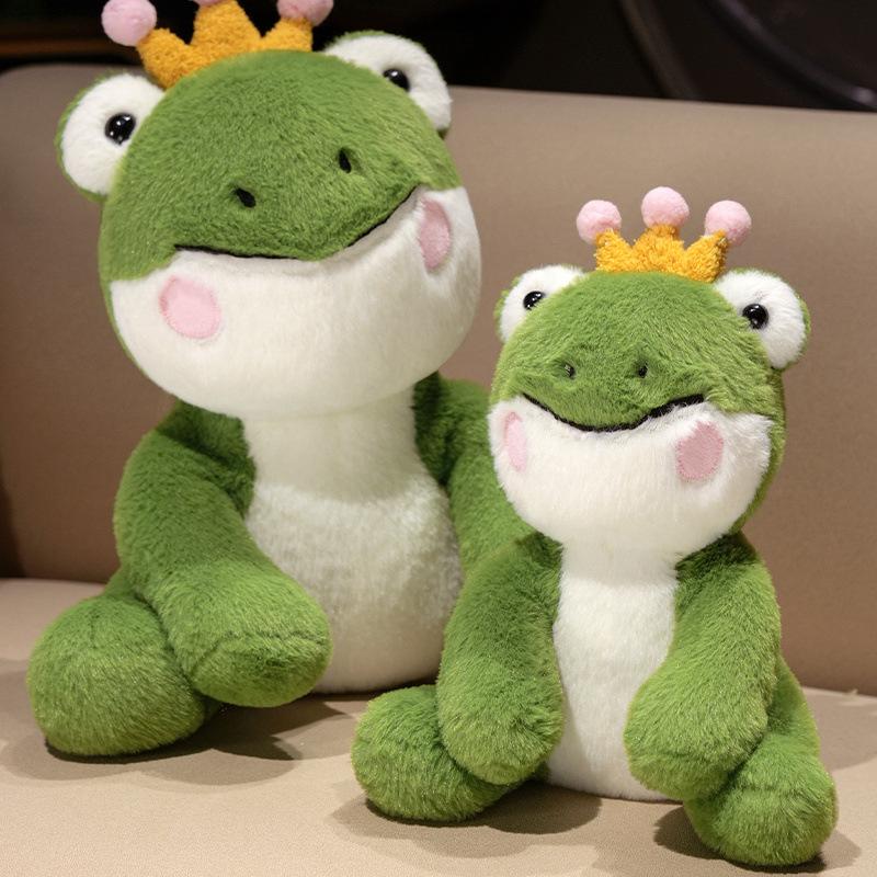 Cute Sitting Frog Doll Plush Toy Green Frog Doll Children Soothing Pillow Doll Doll