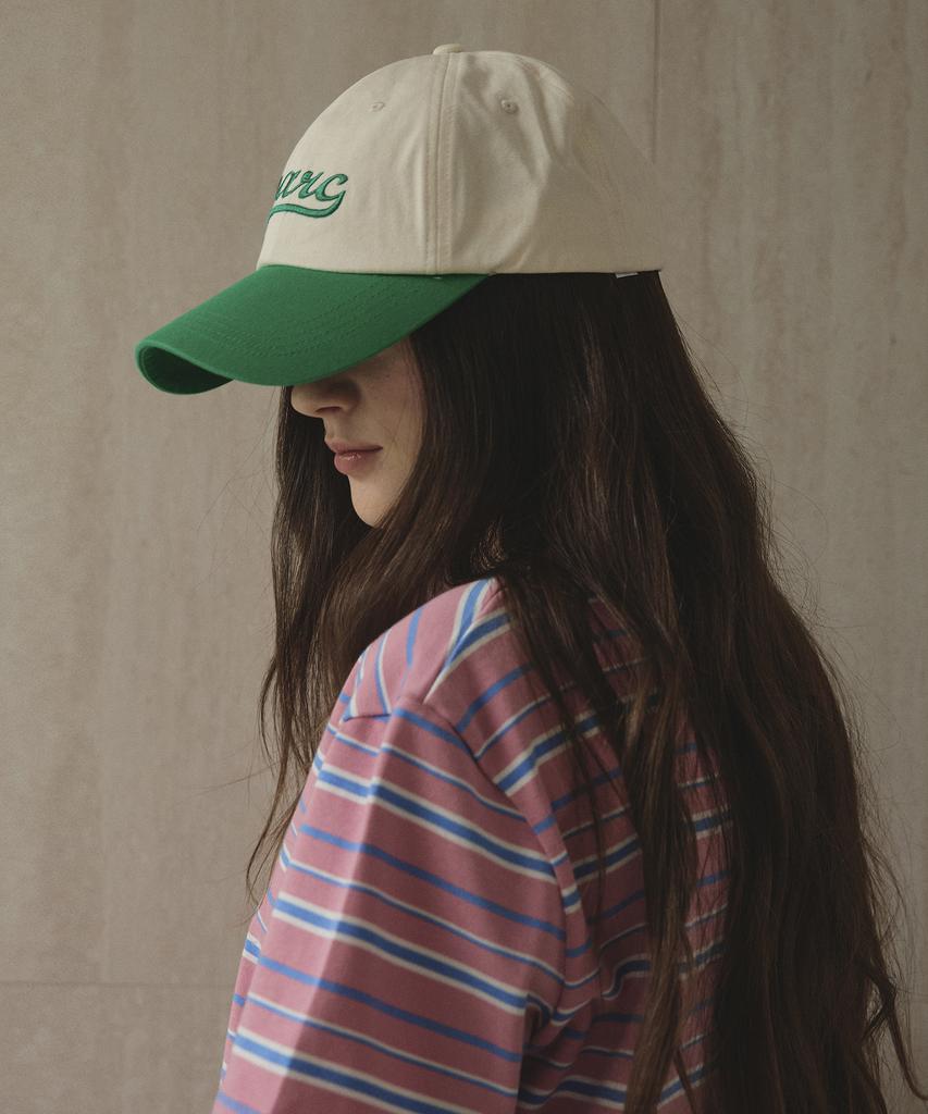 Seutyudioaenpaleukeu Parc Color Block Ball Cap_Green