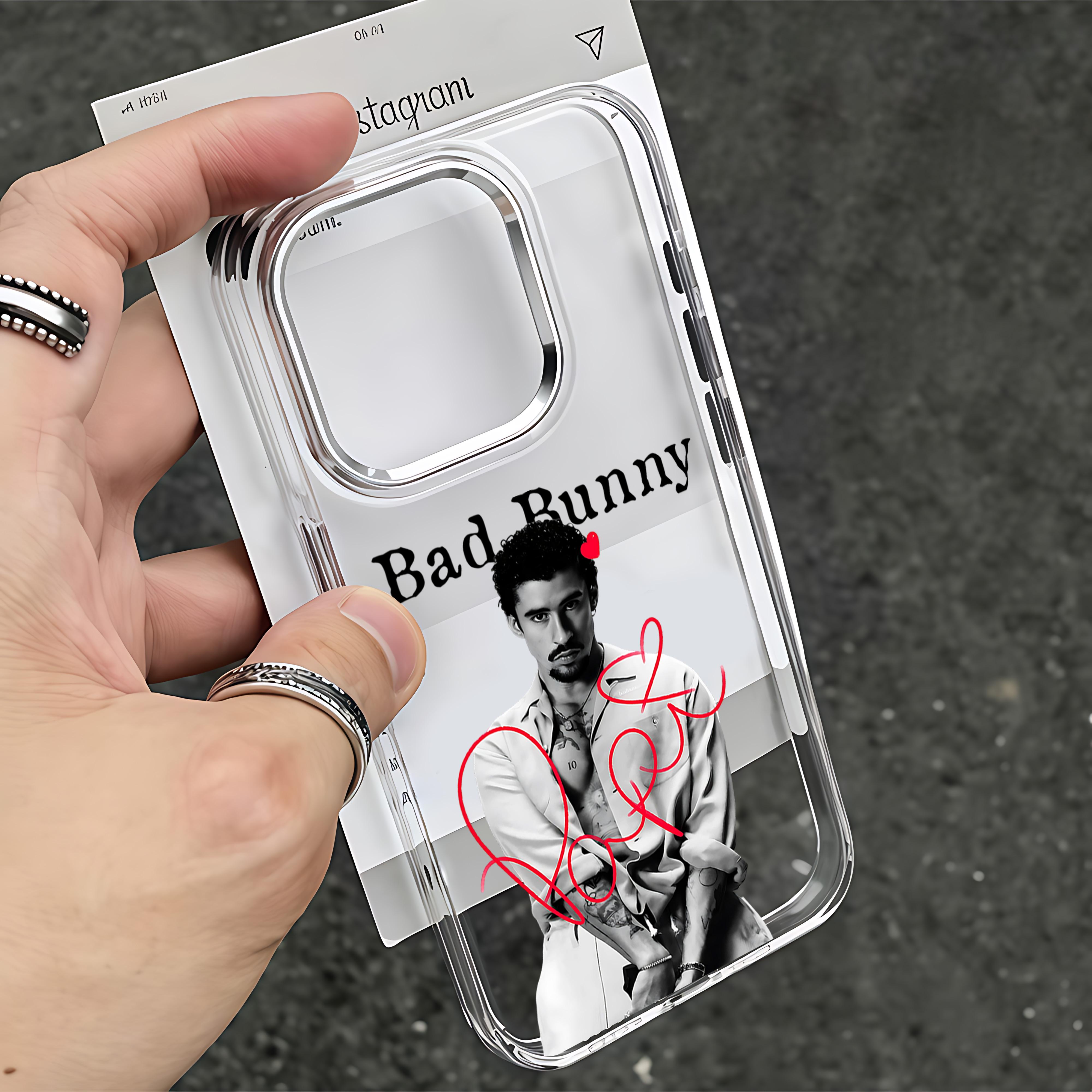 

HOT B-Bad Bunnys Art Phone Case For iPhone 17 16e 16 15 14 13 12 11 mini Pro Max X XR XSMAX 8 7 Air Plus Transparent Soft Cover iPhone 17 Air