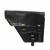 Side Black Leather 2 Pouch Saddle Panniers Bags Saddlebags Motorcycle 2 X Both