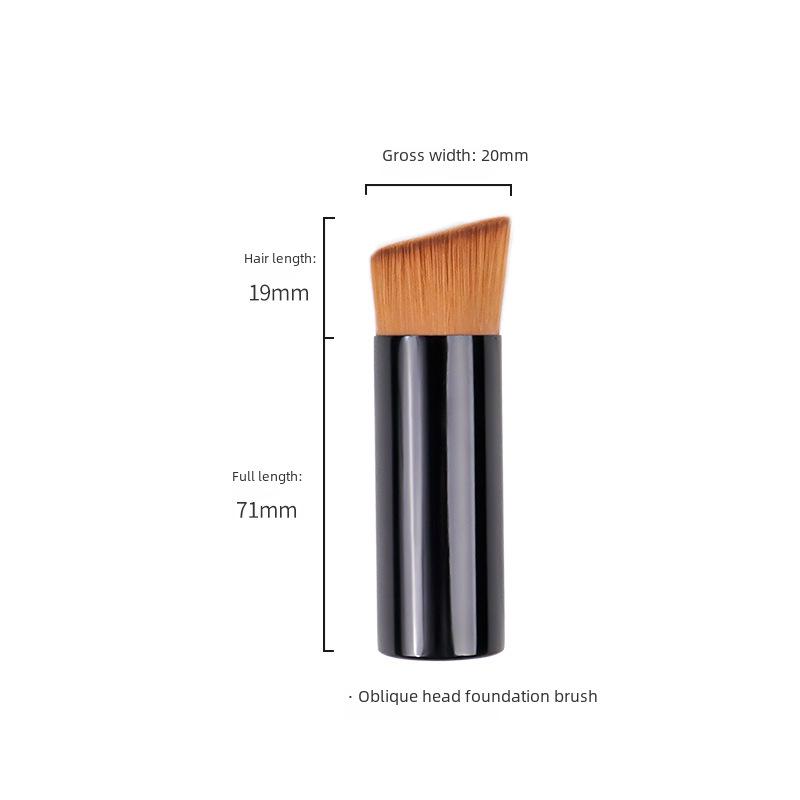 Kompakt Vinklad Foundation- & Konturmakeupborste