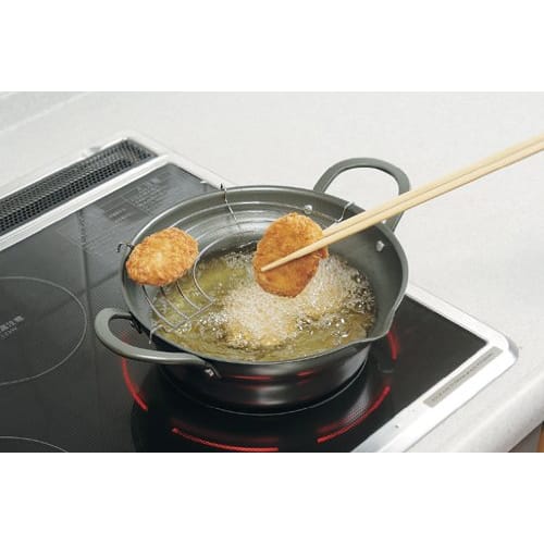 Rim Wide Mouth Frying Pan (with strainer) 22cm EN-W22W