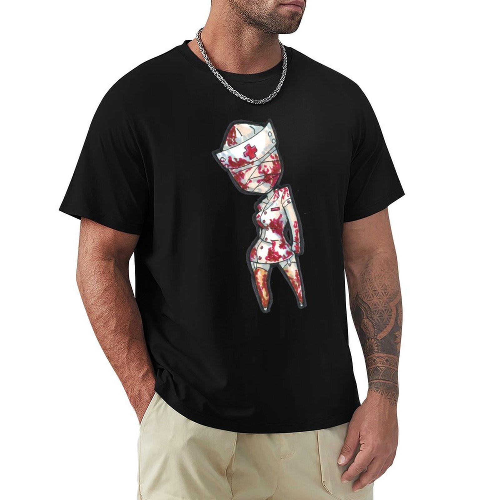 Silent Hill Nurse TShirt anime stuff sports fans valentines clothes Funny tshirt sweat shirts men 4XL