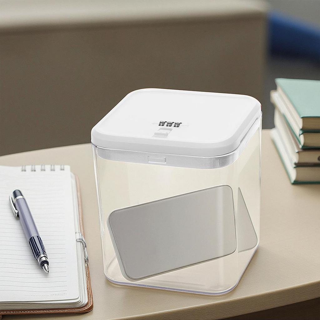 Lockable Storage Box Phone Lockable Box Compact Transparent Phone Locker Locking