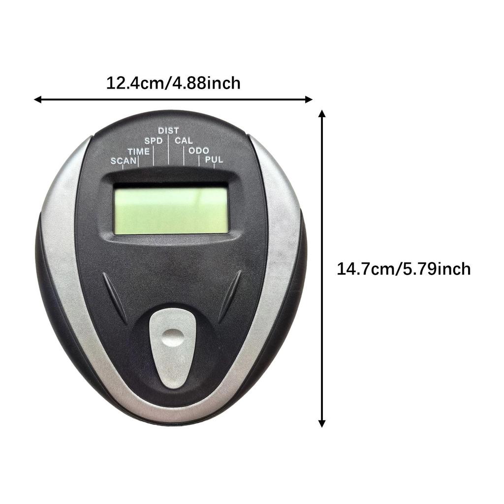 Universal Monitor Speedometer LCD with Heart Rate Measurement Easy To Install Replacement Parts Counter Cycle for Exercise Bike Sport Bikes