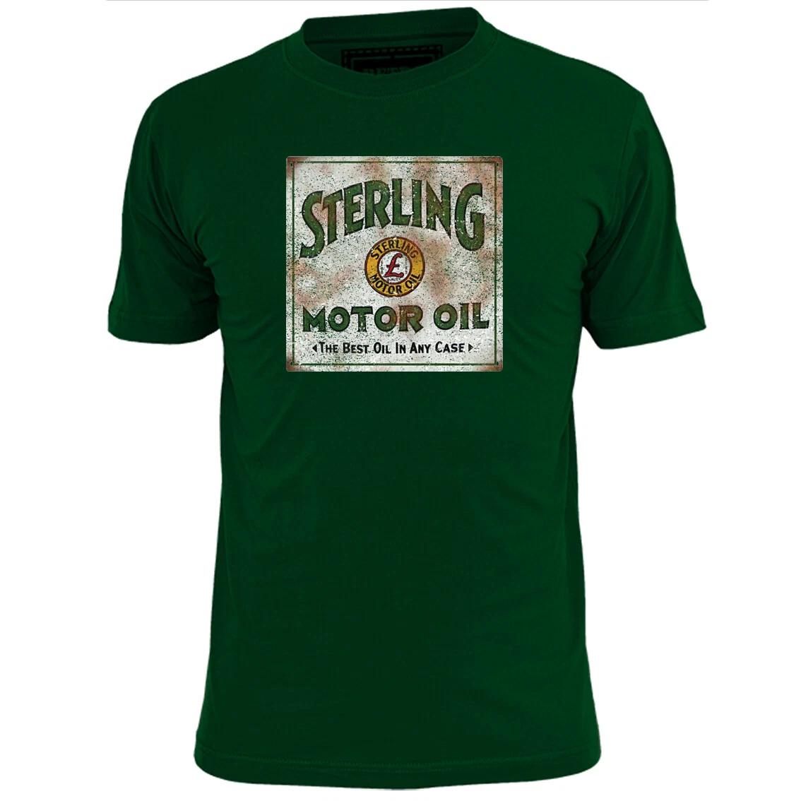 

Mens Stirling Vintage Motor Oil T shirt Retro Petrol Gas M