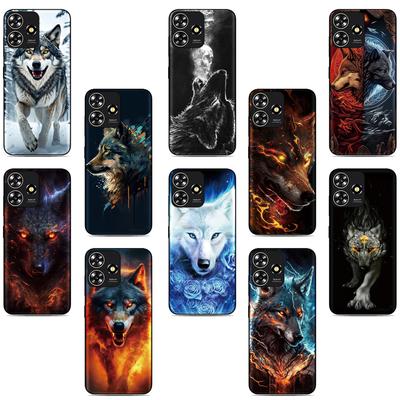 Pouzdro na telefon se zvířetem vlka pro Motorola Moto G77 G17 G67 G57 G56 G15 G86 G54 Power 5G G24 G04 G05 G06 G84 G85 G55 E15 E14 Kryt