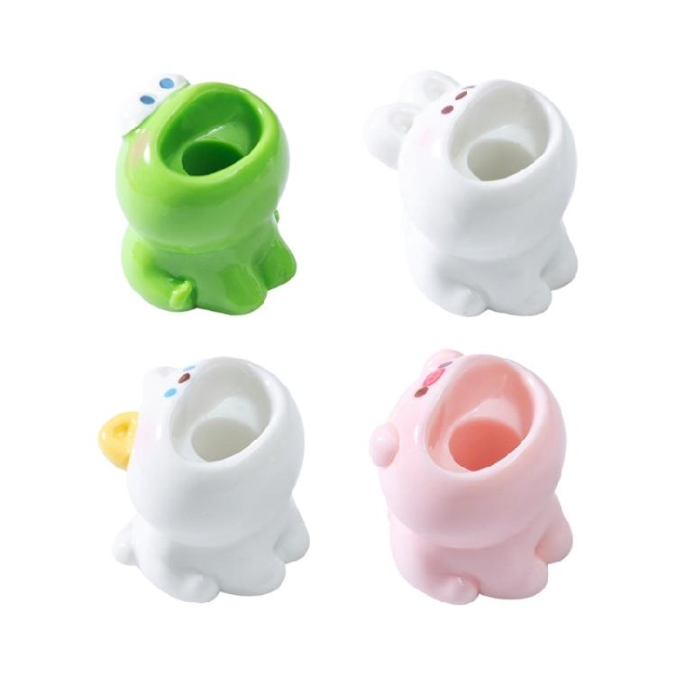 Toothbrush Holder Bathroom Toothbrush Organizers Mini Animal Toothbrush Holder Microlandscape Ornament for Home Decors