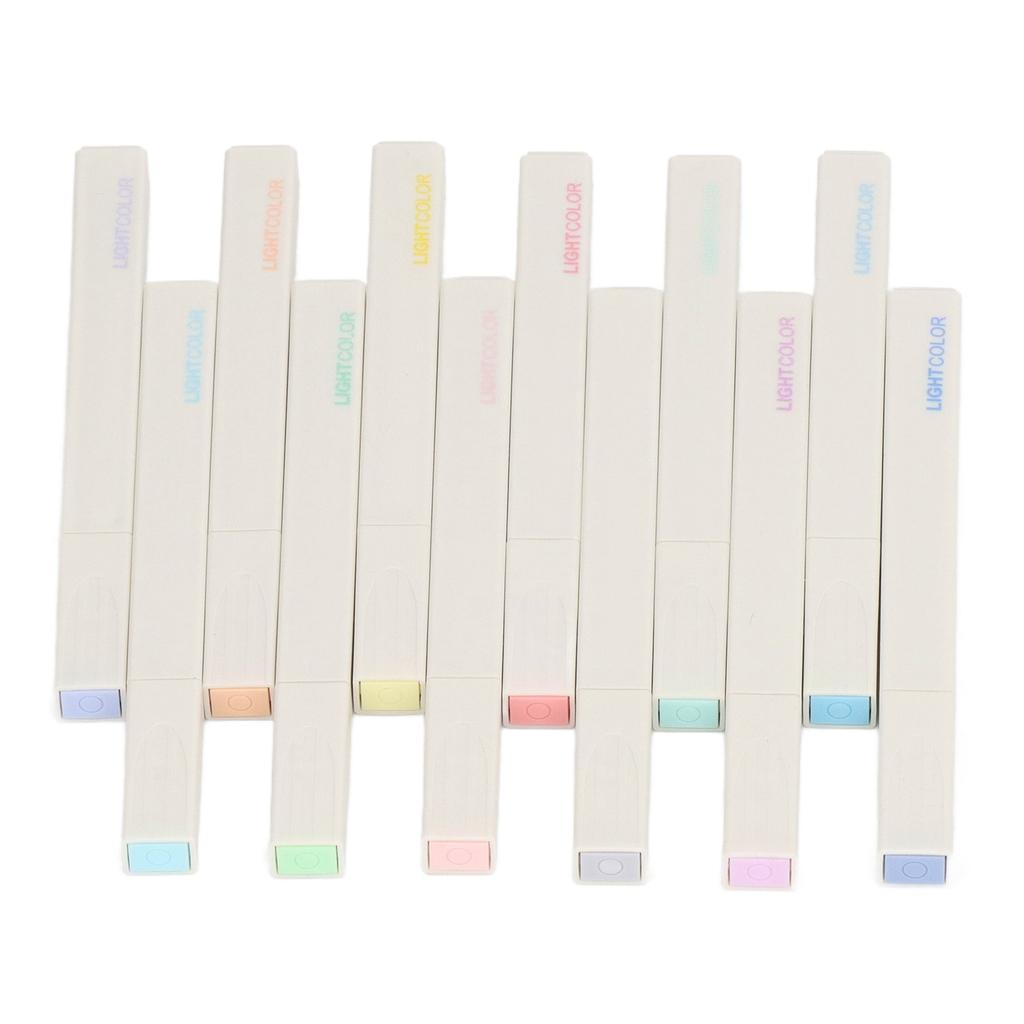 12 Stück Flüssig-Highlighter Sanfte Farben Tinte auf Wasserbasis Schnell trocknend Geschmeidig schreibend Tragbar Macaron-Highlighter