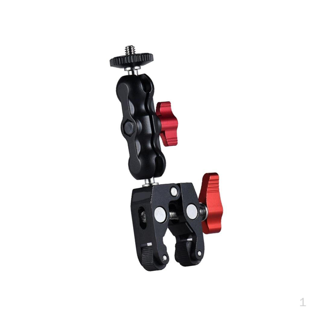 Action Camera Clamp Mount Extension Bracket for Microphone DSLR Flash 130mm