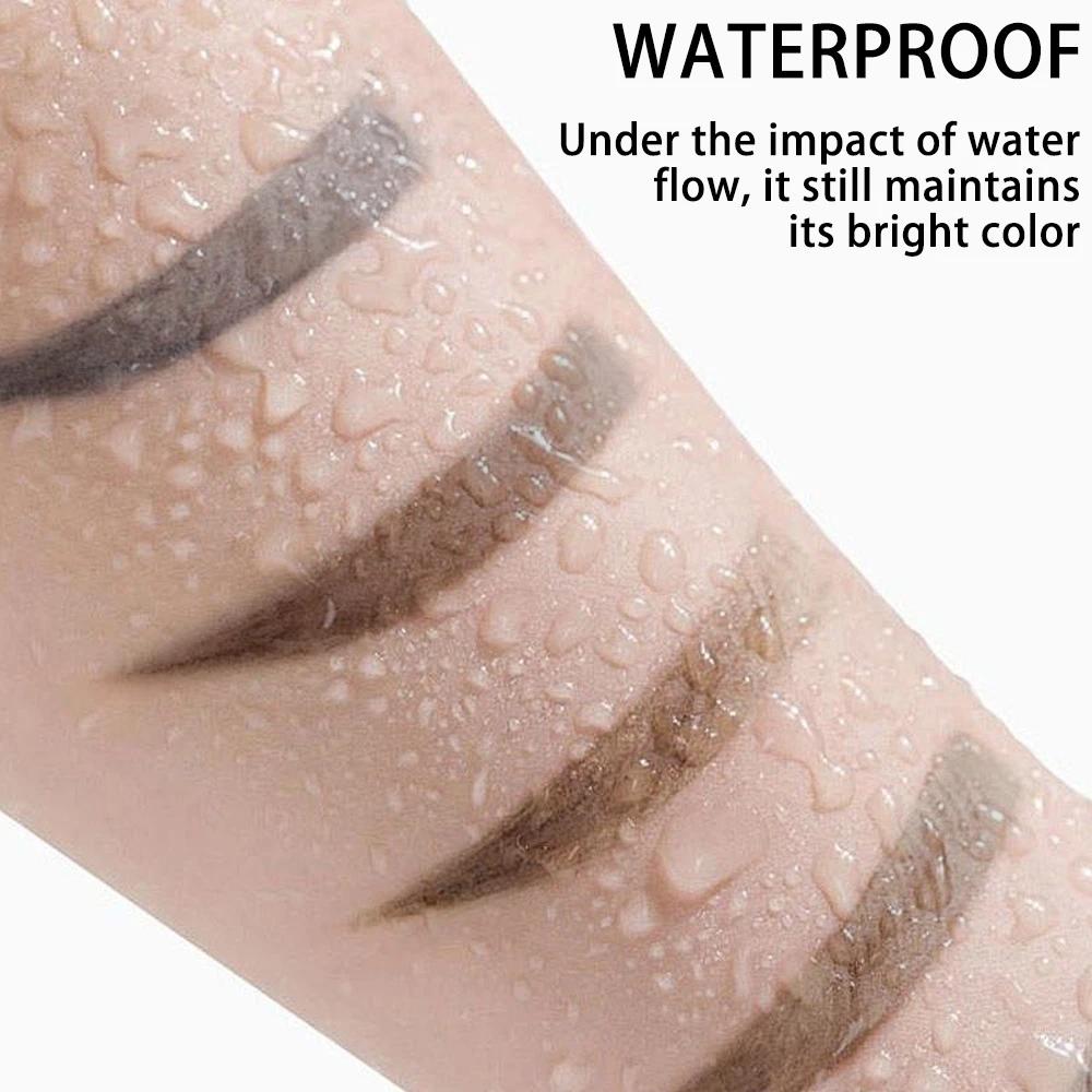 Crème Teinture Sourcils Semi-Permanente Peel Off Imperméable Résistante à la Sueur Gel Sourcils Naturel Longue Tenue Maquillage Sourcils Sauvages Strippés