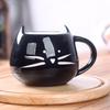 Cute Cat Ceramic Mug Set with Coaster