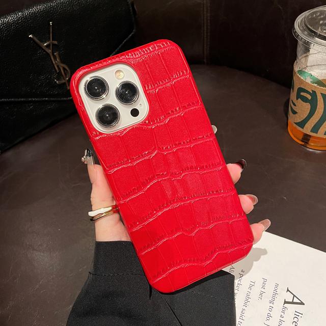 

Модный глянцевый 3d крокодиловый узор из искусственной кожи, чехол для телефона из жесткой кожи для Iphone 13 7 8 Plus X 12 Xr Max 11 14 Pro Se 3 Xs For iPhone 13Pro
