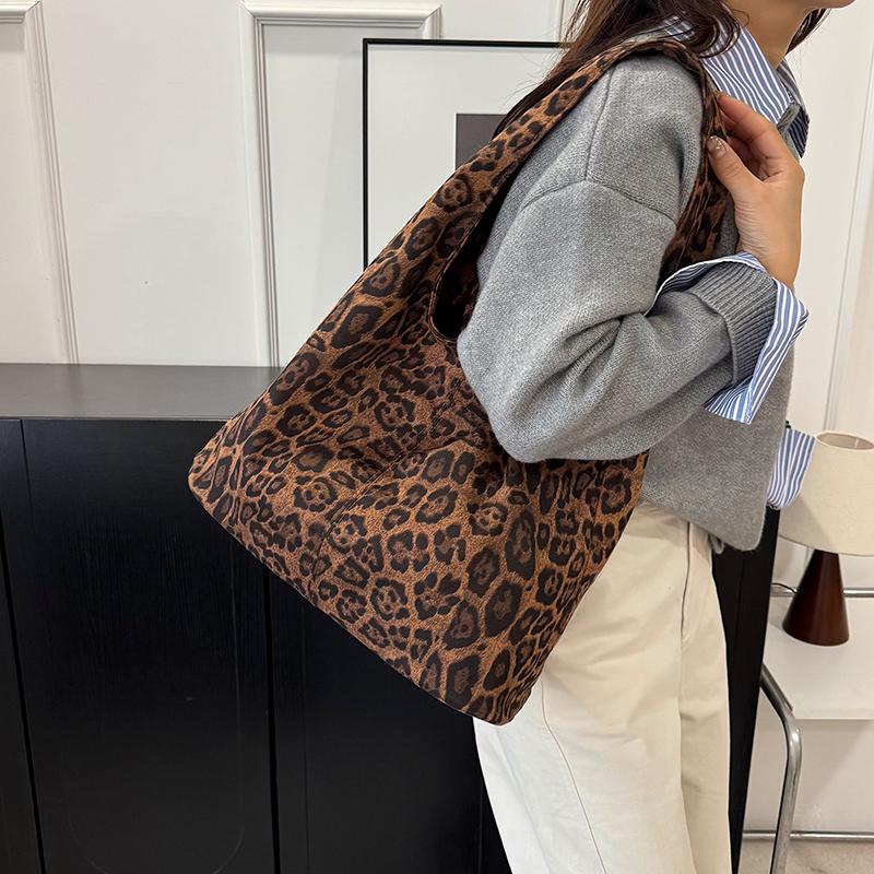 Borsa a Spalla da Donna Borsa Tote Maculata Grande Capacità Borsa da Sottobraccio