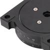 R-Achse Rotierende Lineare Bühne, Einfach zu Installieren Aluminiumlegierung Stabil Professionell Vielseitiges Zubehör Durchmesser 6cm 360° Rotierend
