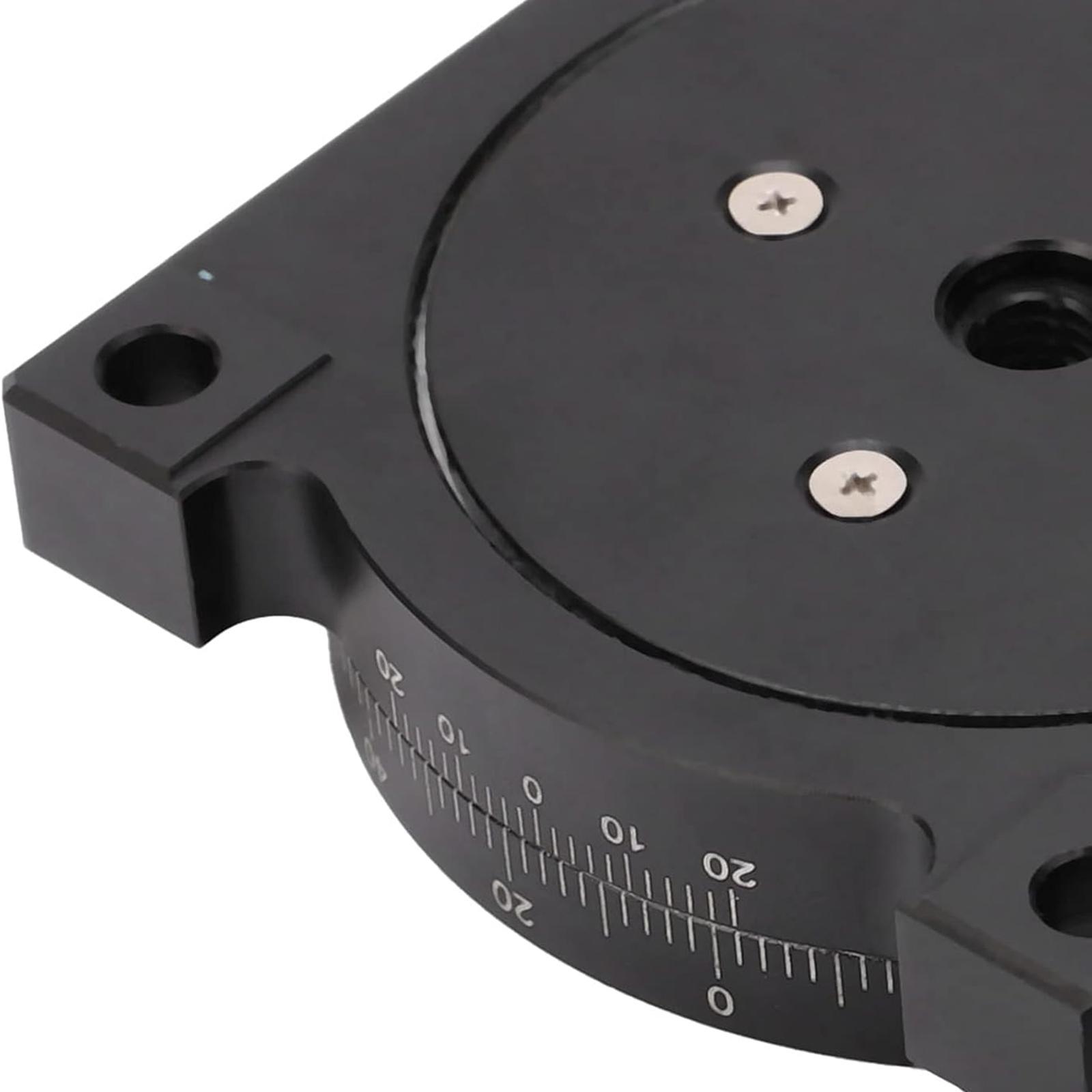 

R Axes Rotating Linear Stage,Easily Install Aluminum Alloy Sturdy Professional Versatile Accessories Diameter 6cm 360° Rotary 3kg