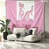 Custom Name,Pink Panther Wall tapestry, aesthetic printed fabric blanket, suitable for bedroom, living room, and home decor.