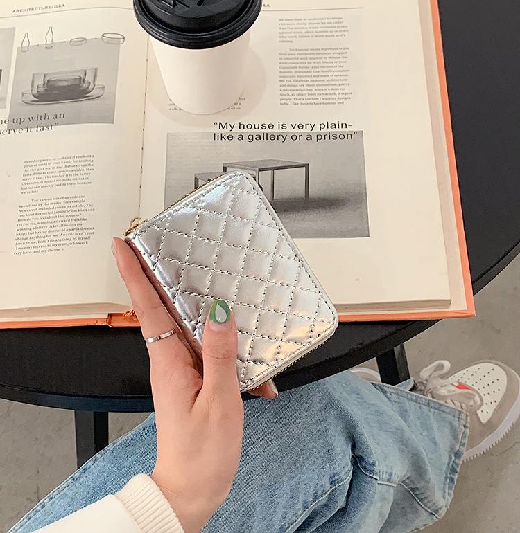Card bag Large capacity Multi-card position Driving certificate jacket Men's and women's laser gold and silver integrated exquisite high-end compact