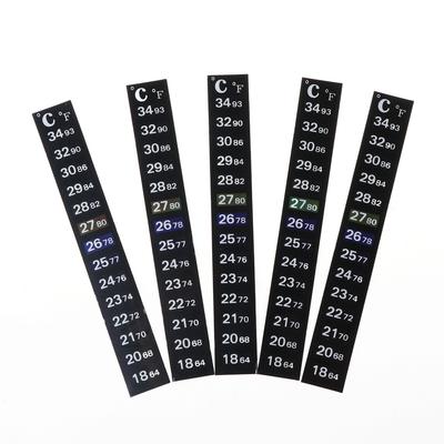 Brewing Thermometer Strip Adhesive Aquarium Temperature Sticker for Fish for Tank/Kombucha Bottle Beverage Waterproof 5