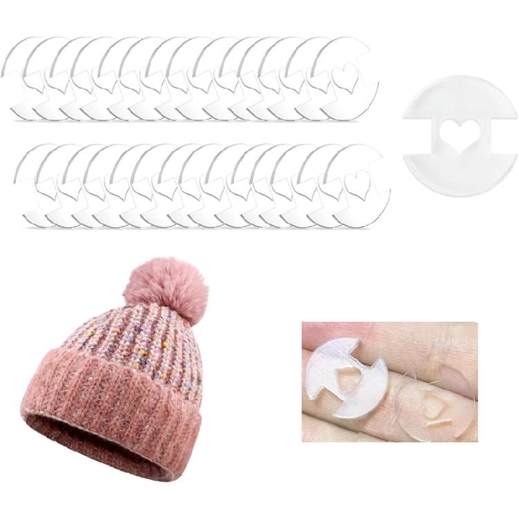 50Pcs Acrylic Buttons Hat Making Fasteners Round Buttons