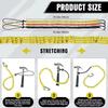 With Carabiner Hook Safety Bungee Tether Lanyard 5 Colors Aerial Work Tool  Climbing Accessories