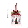 Christmas Tree Hanging Ornament Party Props for Farmhouse Office Shop Window House Shape