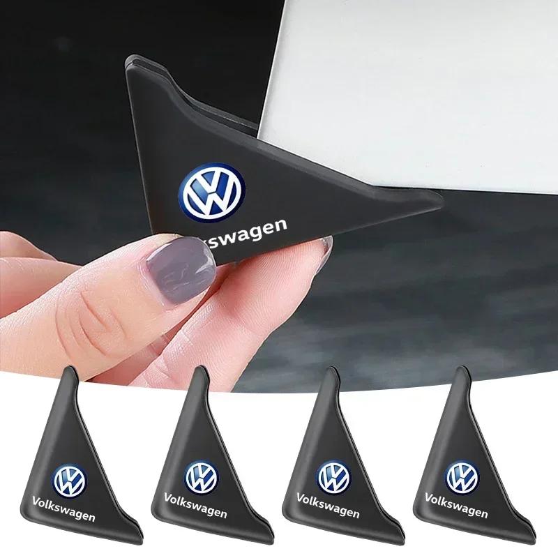 2025 Hot 2Pcs Car Door Corner Cover Bumper Anti-scratch Protector For Volkswagen Golf Polo Tiguan Passat Jetta Touran TSI TDI R3