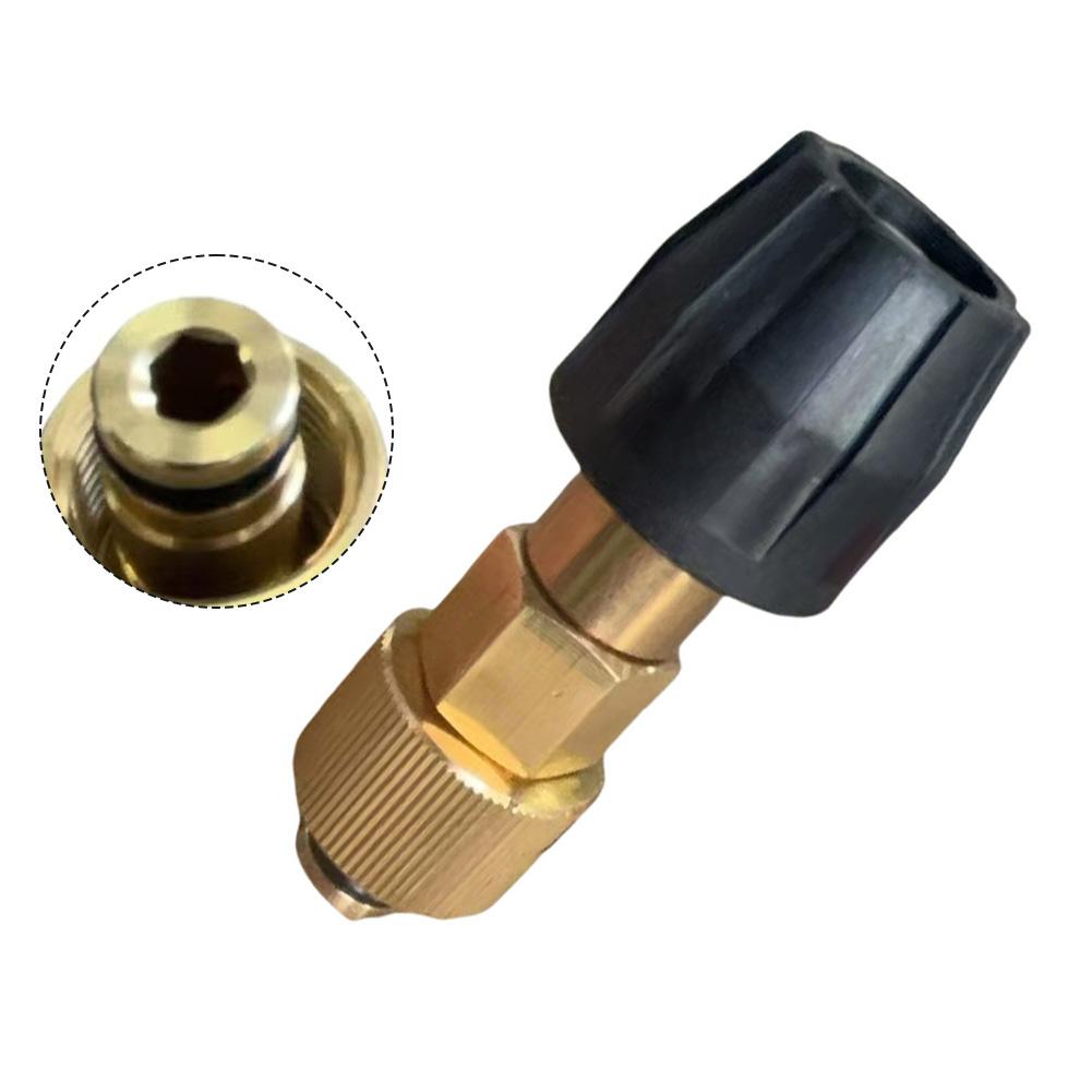 Pressure Washer Adapter with TR22 Female Thread Connector for Karcher HD Nozzle Featuring Brass and Leak Proof Seal
