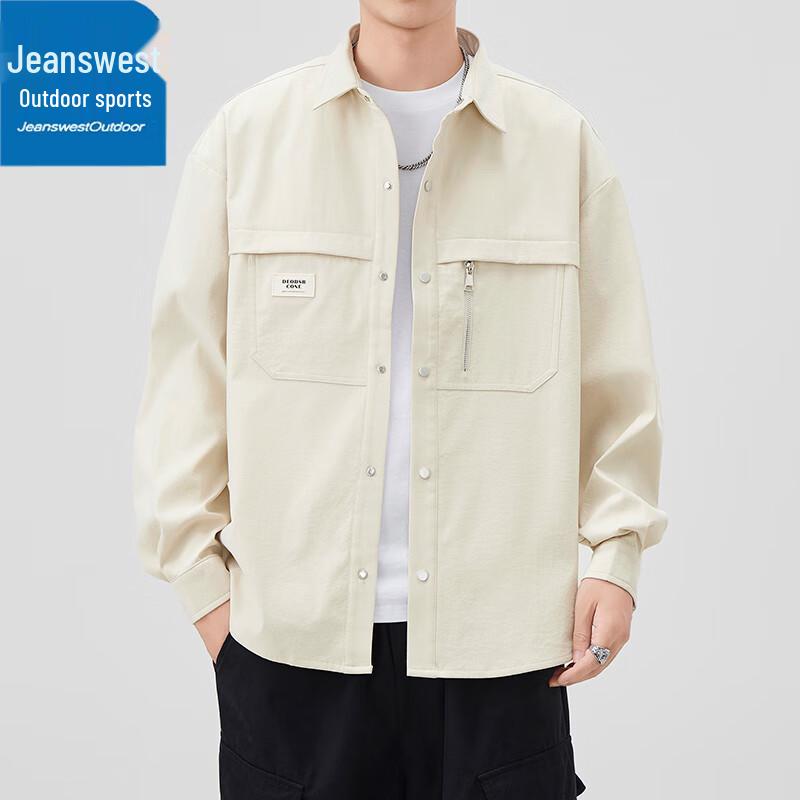 Veste Décontractée à Revers pour Homme Jeanswest Printemps/Automne