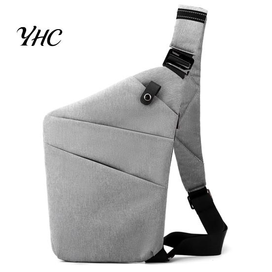 Security Anti-theft Bag Anti Theft Travel Slim Sling Large Capacity Zipper Closure Adjustable Crossbody for Women Men Functional Shoulder