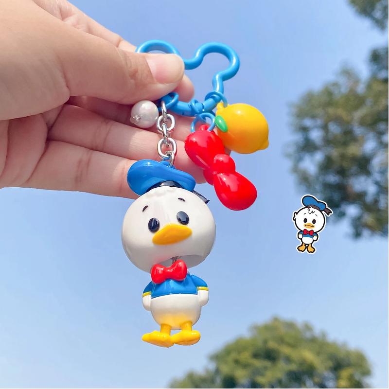 Disney Animated Cartoon Mickey Minnie Swing Doll Keychain Animation Peripheral Collection Pendant Creative Backpack Pendant Gift