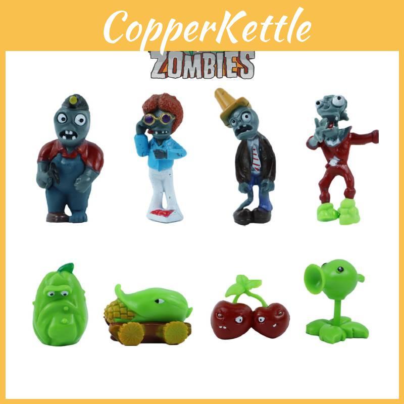 Plant Vs. Zombie Birthday Cake Decoration Peashooter Bomb Cherry Iron Bucket Zombie Cake Ornament