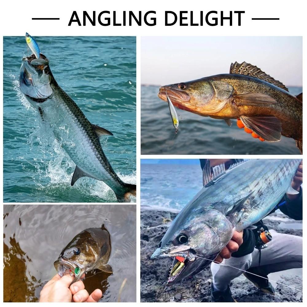Fiskedragssats med flera stilar Multi-drag Konstgjort bete Fiskeredskap Fiskedrag Abborrfiske