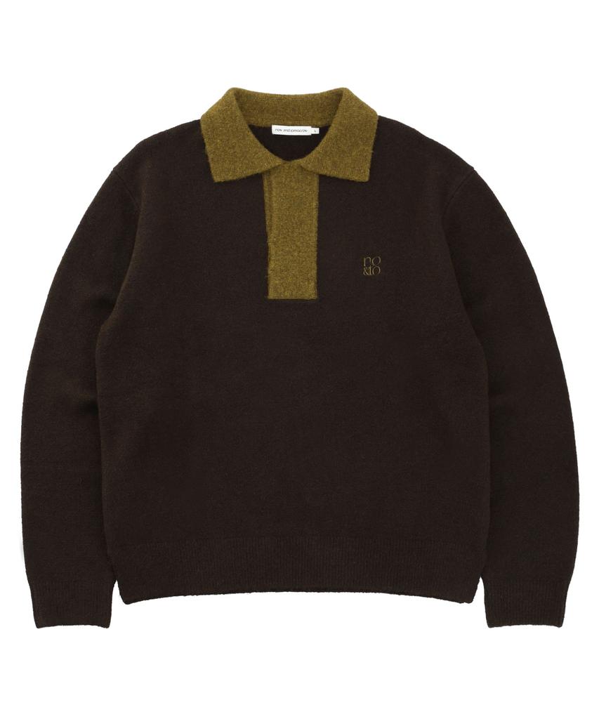 NOWANDTOMORROW Collar Pullover [3 Color]