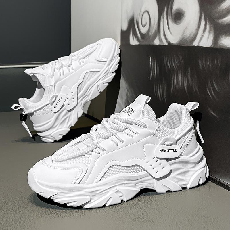 Men's Shoe Comfortable Breathable Thick Soled Casual Sneakers High Quality Rubber Plastic Male Athletic Shoes Chunky Sneakers